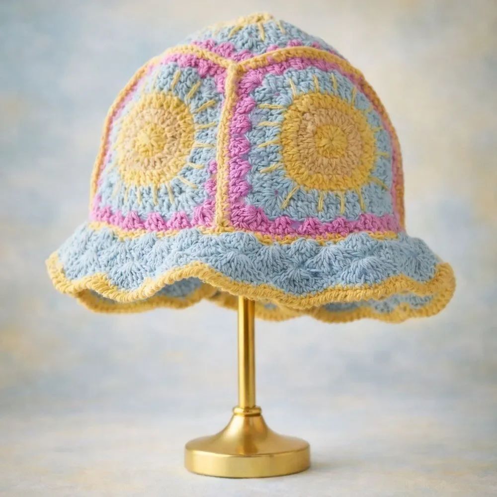 NEW Urban Outfitters UO Bria Crochet Bucket Cap Hat